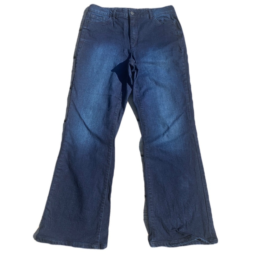 Women's Dark Blue Wide Leg Jeans